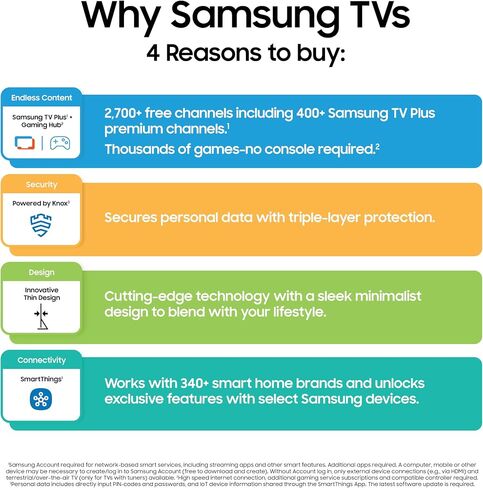 Samsung 55-Inch Class Crystal UHD U8000F 4K Smart TV (2025 Model) Endless Free Content, Processor, MetalStream Design, Knox Security, Compatible with Alexa in Kuwait