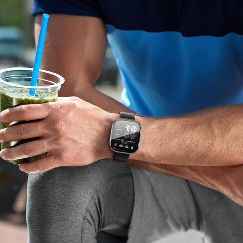 3 Pack Case Compatible with Amazfit Bip 6 Smartwatch Case,PC Material with Built in Tempered Glass Screen Protector Compatible with Amazfit Bip 6 in Kuwait