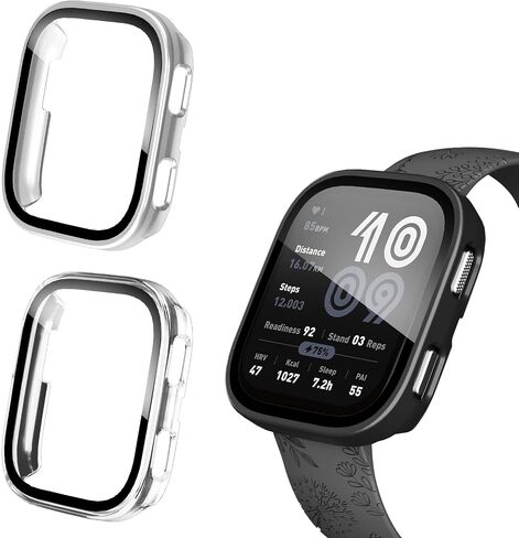 3 Pack Case Compatible with Amazfit Bip 6 Smartwatch Case,PC Material with Built in Tempered Glass Screen Protector Compatible with Amazfit Bip 6 in Kuwait