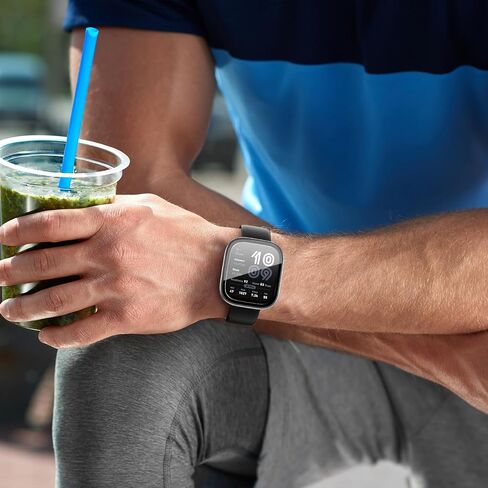 3 Pack Case Compatible with Amazfit Bip 6 Smartwatch Case,PC Material with Built in Tempered Glass Screen Protector Compatible with Amazfit Bip 6 in Kuwait