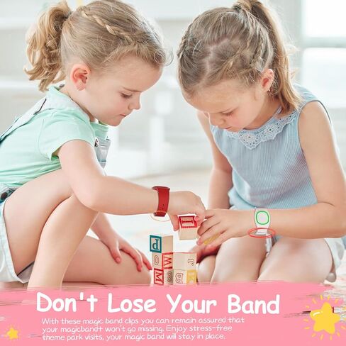 3 حزمة متوافقة مع Magic Band Plus Charger & 6 Back Locks ، شاحن بديل 3.3 قدم متوافق فقط مع Disney-Magic Band+، حماة مقاطع أمان متعددة الألوان in Kuwait