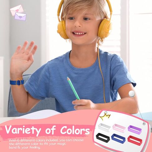3 حزمة متوافقة مع Magic Band Plus Charger & 6 Back Locks ، شاحن بديل 3.3 قدم متوافق فقط مع Disney-Magic Band+، حماة مقاطع أمان متعددة الألوان in Kuwait