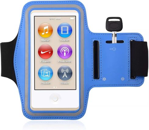 Premium Water Resistant Gym Sports Workout Wrist Band Strap Armband Case for Apple iPod Nano 7th 8th Generation (Purple) in Kuwait
