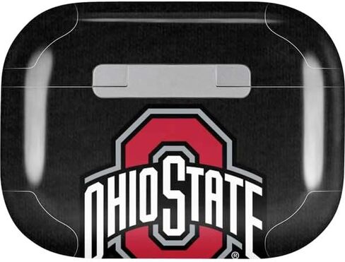Skinit Skinit Audio Audio Skin متوافق مع AirPods Pro 2nd Gen - جامعة ولاية أوهايو المرخصة رسميًا Osu Buckeyes Design Black in Kuwait