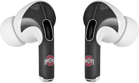 Skinit Skinit Audio Audio Skin متوافق مع AirPods Pro 2nd Gen - جامعة ولاية أوهايو المرخصة رسميًا Osu Buckeyes Design Black in Kuwait