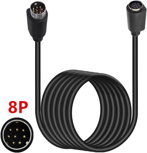 Seadream Mini Din 8 Pin Male to Female Extension Cable Mini Din 8 Core Audio/Video Extension Cable (10FT) in Saudi Arabia