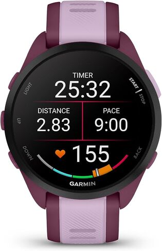Garmin G010-N2863-20 Forerunner 165, GPS, Black/Slate Grey, WW - Certified Refurbished in Kuwait