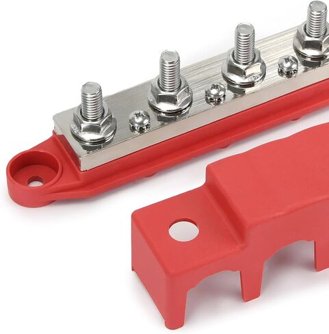 400A 12V BUS BAR BARNINAL COLLINAL ، كتلة توزيع الطاقة مع مسامير 4 × 5/16 "(M8) in Kuwait