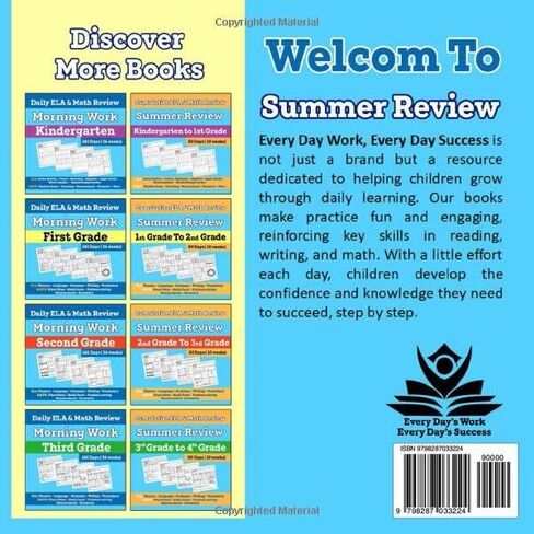 Summer Review: Kindergarten to 1st Grade: Cumulative ELA & Math Review with Daily Practice Over 10 Weeks in Saudi Arabia