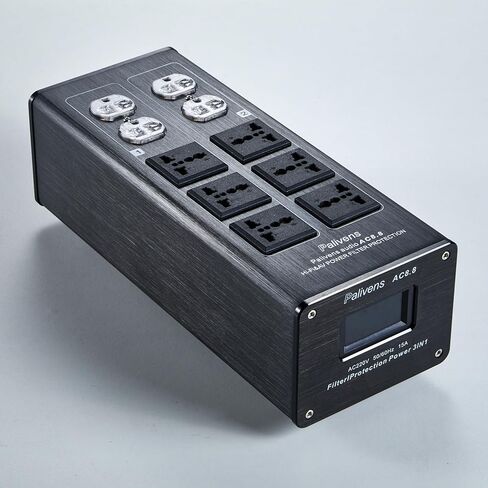 AC Power Filter Power Conditioner, 8 Ways Power Socket, Line Conditioner Power Purifier with Universal Outlets, Power Conditioner Audio Suitable for HiFi CD Player Piano, TV, P10 in Saudi Arabia