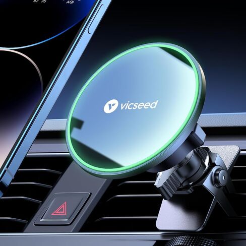 Magseed for Magsafe Car Mount [أقوى قوة مغناطيس] حامل هاتف مغناطيسي للسيارة تنفيس 360 حامل هاتف مغناطيسي قابل للتعديل لأجهزة iPhone 16 Pro Max 15 14 13 12 Plus Mini in Kuwait