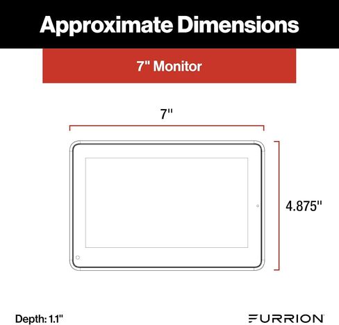 نظام مراقبة Furrion Vision S+ RV مع شاشة 7 بوصة ، شاركفين ، رؤية ليلية بالأشعة تحت الحمراء ، البث المباشر ، زاوية عرض واسعة - FOS7HTASF in Kuwait