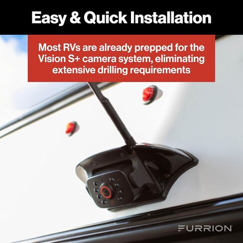 نظام مراقبة Furrion Vision S+ RV مع شاشة 7 بوصة ، شاركفين ، رؤية ليلية بالأشعة تحت الحمراء ، البث المباشر ، زاوية عرض واسعة - FOS7HTASF in Kuwait
