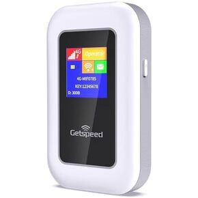 4G LTE WiFi Mobile Hotspot,Portable WiFi Router,No SIM Card Needed,10 Connected Devices,Pocket Worldwide Wireless Network Device for Travel,Home,Work,Coffee Shop in 99+ Countries