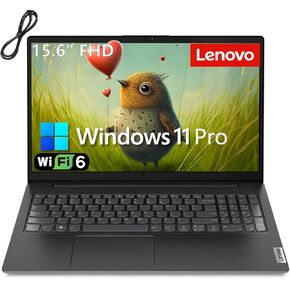 Lenovo 15.6" FHD Laptop Computer for Business and Student, Intel Dual Core Processor, 32GB DDR4 RAM, 1TB PCIe SSD, WiFi 6, BT 5.2, Type-C, HDMI, Numeric Keypad, Black, Windows 11 Pro, Wendbo Cable