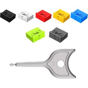 7 PCS USB Port Blockers with 1 Locks for PC, Laptop Removable Type-A Data Protection,Dust & Moisture Resistant Shield（Mixed Colors Packs Svailable for Port Sorting）