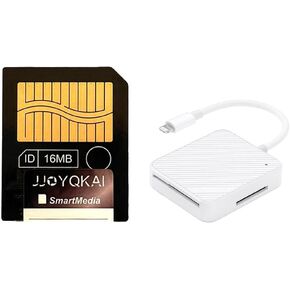 SmartMedia Card 16MB SM Memory Card Smart Media Card W/Lighting to Memory Card Reader