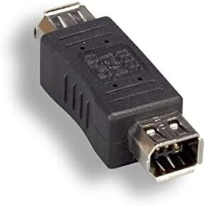 Kentek 6 Pin Female 6 Pin Female IEEE-1394A IEEE1394 Firewire iLINK DV Adapter Converter Changer Extender Coupler F/F 400 Mbps for PC MAC Black