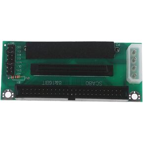 SCSI 80 Pin to 68Pin to 50 Pin IDE Hard Disk Adapter Converter Card Module Board Cannot Used on Ordinary Computers, 9.2x4x2.2cm