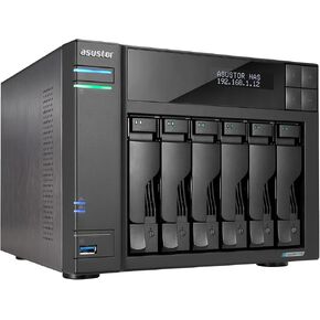 Asustor Lockerstor 10 Gen3 AS6810T 10 Bay NAS, AMD Ryzen Quad-Core 2.3 GHz, 16GB RAM ECC DDR5, 4 M.2 NVMe Slots, Dual 5GbE and Dual 10GbE Port, USB 4.0 Type-C, Network Attached Storage (Diskless) in Kuwait