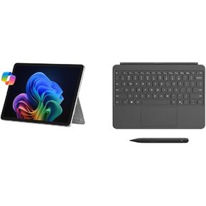 Microsoft Surface Pro 12" Copilot+ PC (2025), 16GB RAM, 256GB SSD | Keyboard + Slim Pen 2, Microsoft 365 Personal | 3-in-1 Bundle | Platinum