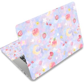 Universal Laptop Skin Protector,Scratch Resistant,Removable Adhesive,Fits Up to 15.6" Laptops - Customizable for Smaller Sizes | Multiple Designs Available (Colorful Floral, 15.6 inch)