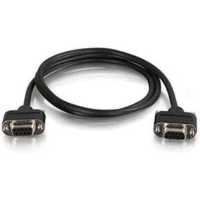 C2G 52180 35ft CMG DB9 منخفضة المودم الفارغ F -F - Serial - 35 FT - 1 X DB -9 Serval - 1 X DB -9 Female Serial - Serialing - Black