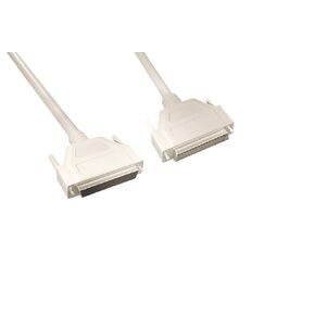 CompuCablePlusUSA.com SCSI Serisl Cable DB50 to DB50, 1:1, Shielded, Molded, Beige (Male to Male, 10 Feet)