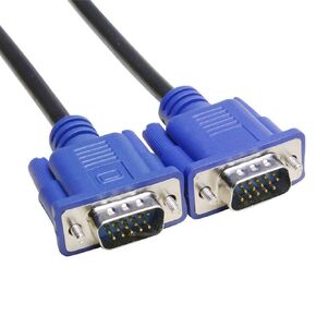 1.5m VGA Male to Male Video Extension Cable - Adapter for PC to Monitor, Projector with VGA Socket Port