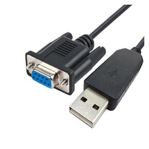 F1T-D2I USB to RS232 9 Pin Female for PLC MCU SBC Controller TV STB DVB DVBS Upgrade Config Router Console Null Modem Cable(Version C)