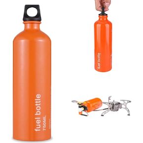 Aluminium Fuel Bottle 750ml - Camping Fuel Container, Leak-Proof Oil Storage Can with Durable Aluminum Construction for Outdoor Use