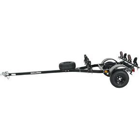 Malone MPG444LB-BLK MicroSport Off-Road LowBed 2 Kayak Trailer with 2 Bunk Kayak Carriers | 20' / 800 lbs Load Capacity | 22" Crossbar to Ground Clearance | Black Powder Coat Finish