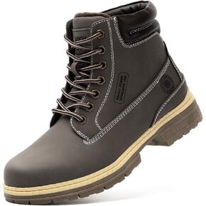 ANJOUFEMME Combat Work Hiking Boots for Women - Ladies Casual Waterproof Outdoor Boots, Walking Hiking Shoes, Backpacking Boots