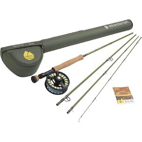 Redington Fly Fishing Field Kit, Fly Rod and Reel Combo Starter Kit, Line and Carrying Case Included