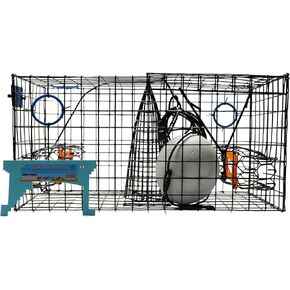 Maryland Blue Crab Pot Trap, PVC Coated Wire mesh, Heavy Duty, Two T.E.D. (Turtle Excluder Device), Two Escape Rings, Float, Rope, Ready for use. Come with Crab & Lobster Measure Gauge. Made in USA