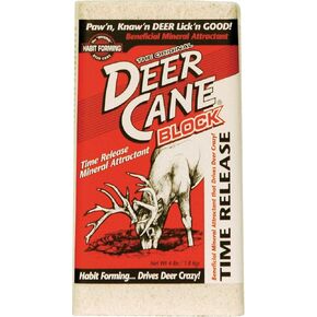 Deer Cane Block Mineral Deer Attractant - Fast & Easy to Use All Year-Round Concentrated Mineral Food Supplement for Deer