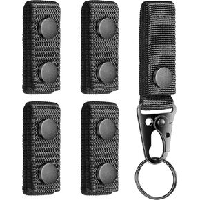 5 Pcs Belt Keepers for Duty Belt, Nylon Basketweave Belt Keepers for 2" Wide Police, Law Enforcement, Correctional Officer, Molle Battle and Tactical Belts
