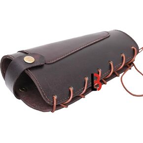 LB's Whip's Whip Whide Leather Hunting Buttstock مع حشوة من جلد الغزال