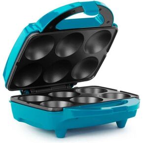 For HOLSTEIN HOUSEWARES Cupcake Maker Teal Nonstick Non-Stick Coating (6-Piece)