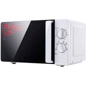 Manual Microwave with No Rust Interior for Easy Cleaning, Soft Touch Housing and Matt Finish, Auto Defrost, Cotton White, 20 Litre with 6 Power Levels