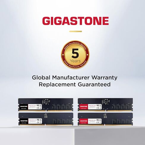 【DDR5 RAM】 GIGASTONE Desktop RAM 64GB (2x32GB) DDR5 RAM 64GB DDR5-5600MHz PC5-44800 CL46 1.1V 288 Pin Non- ECC Unbuffered UDIMM for PC Computer Desktop Memory Module (Desktop ONLY) in Saudi Arabia
