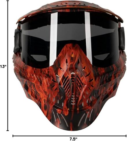 HK Army HSTL Paintball Goggle Mask with Anti Fog Thermal Lens - Flame in Saudi Arabia