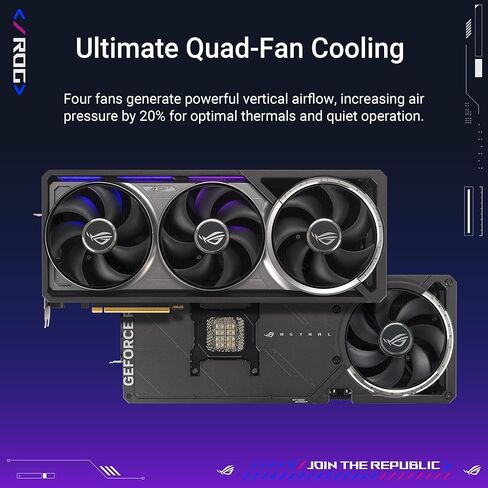 ASUS ROG Astral GeForce RTX™ 5090 OC Edition Gaming Graphics Card (PCIe® 5.0, 32GB GDDR7, HDMI®/DP 2.1, 3.8-Slot, 4-Fan Design, Axial-tech Fans, Patented Vapor Chamber, Phase-Change GPU Thermal pad) in Saudi Arabia