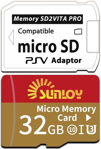 SD2VITA 6.0 PS VITA محول بطاقة الذاكرة مع بطاقة MICRO 64GB MICRO ، MicroSDXC UHS-I بطاقة ذاكرة فلاش مع محول بطاقة PSV Micro SD لـ PSV 1000/2000 PSTV FW 3.60 HENKAKU ENSO SYSTEM in Kuwait