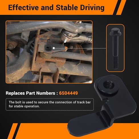 Adasidy Front Track Bar Bolt and Flag Nut Retainer Compatible with Jeep Wrangler TJ 1997-2006, Cherokee XJ 1984-2001, Grand Cherokee ZJ 1993-1998 Replaces 6504449(black-1pcs) in Saudi Arabia