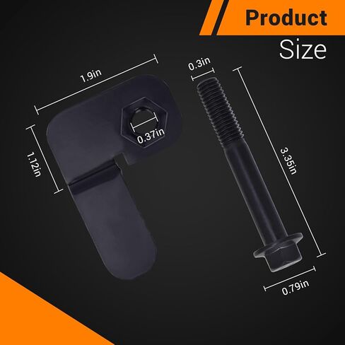 Adasidy Front Track Bar Bolt and Flag Nut Retainer Compatible with Jeep Wrangler TJ 1997-2006, Cherokee XJ 1984-2001, Grand Cherokee ZJ 1993-1998 Replaces 6504449(black-1pcs) in Saudi Arabia