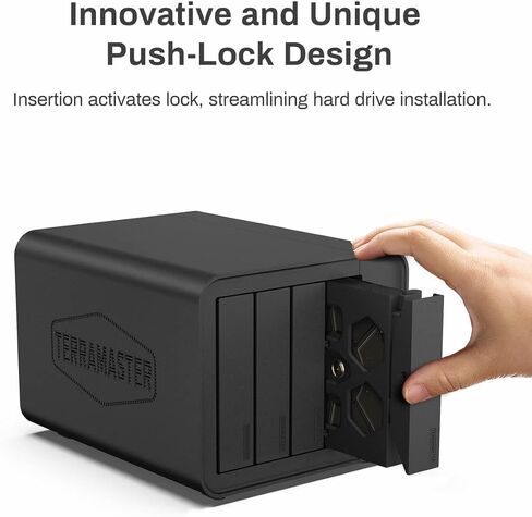 TERRAMASTER F4-424 Pro NAS Storage - 4Bay Core i3-N305 8-Core 8-Thread CPU, 16GB DDR5 RAM, 2.5GbE Port x 2, Network Attached Storage Peak Performance for Business (Diskless) in Kuwait