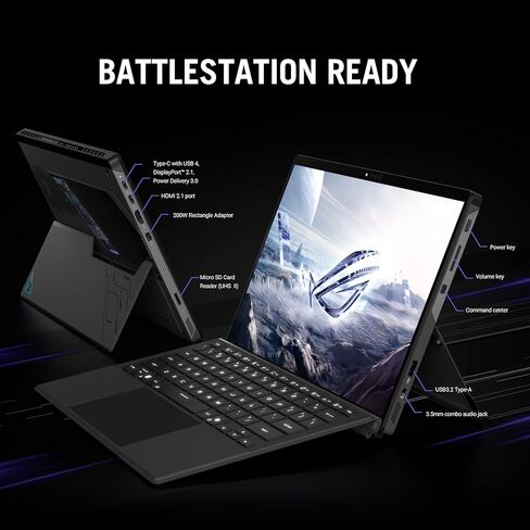 ASUS ROG Flow Z13 (2025) Gaming Laptop, 13" ROG Nebula 16:10 2.5K 180Hz/3ms, AMD Ryzen AI MAX+ 395, RDNA 3.5 Graphics, 128GB LPDDR5X 8000MHz, 1TB PCIe Gen 4 SSD, Wi-Fi 7, Win 11 Pro, GZ302EA-XS99 in Saudi Arabia