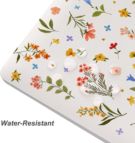 Universal Laptop Skin Protector,Scratch Resistant,Removable Adhesive,Fits Up to 15.6" Laptops - Customizable for Smaller Sizes | Multiple Designs Available (Colorful Floral, 15.6 inch) in Kuwait