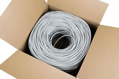 VIVO 1,000ft Bulk Cat5e Wire, CCA Ethernet Cable, 24 AWG, UTP Pull Box, LAN Network, Gray, CABLE-V001 in Saudi Arabia